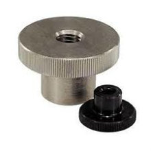 Aço de carbono Knurled Thumb Nuts com colar DIN466